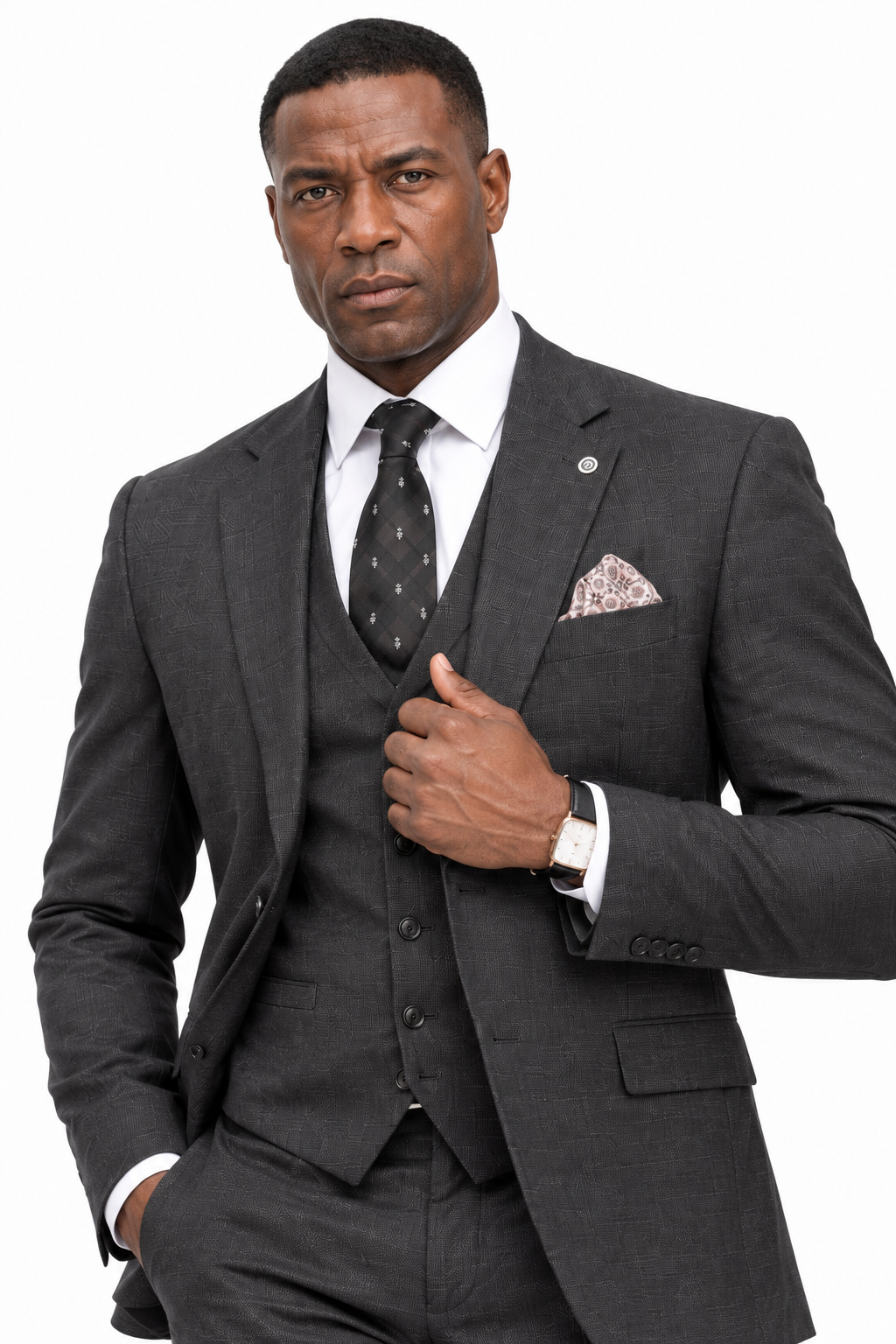 Dark Brown Formal 2PC Suit