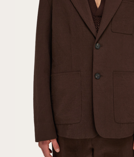 Luxury Chocolate Brown Tailored Suit Set for Men