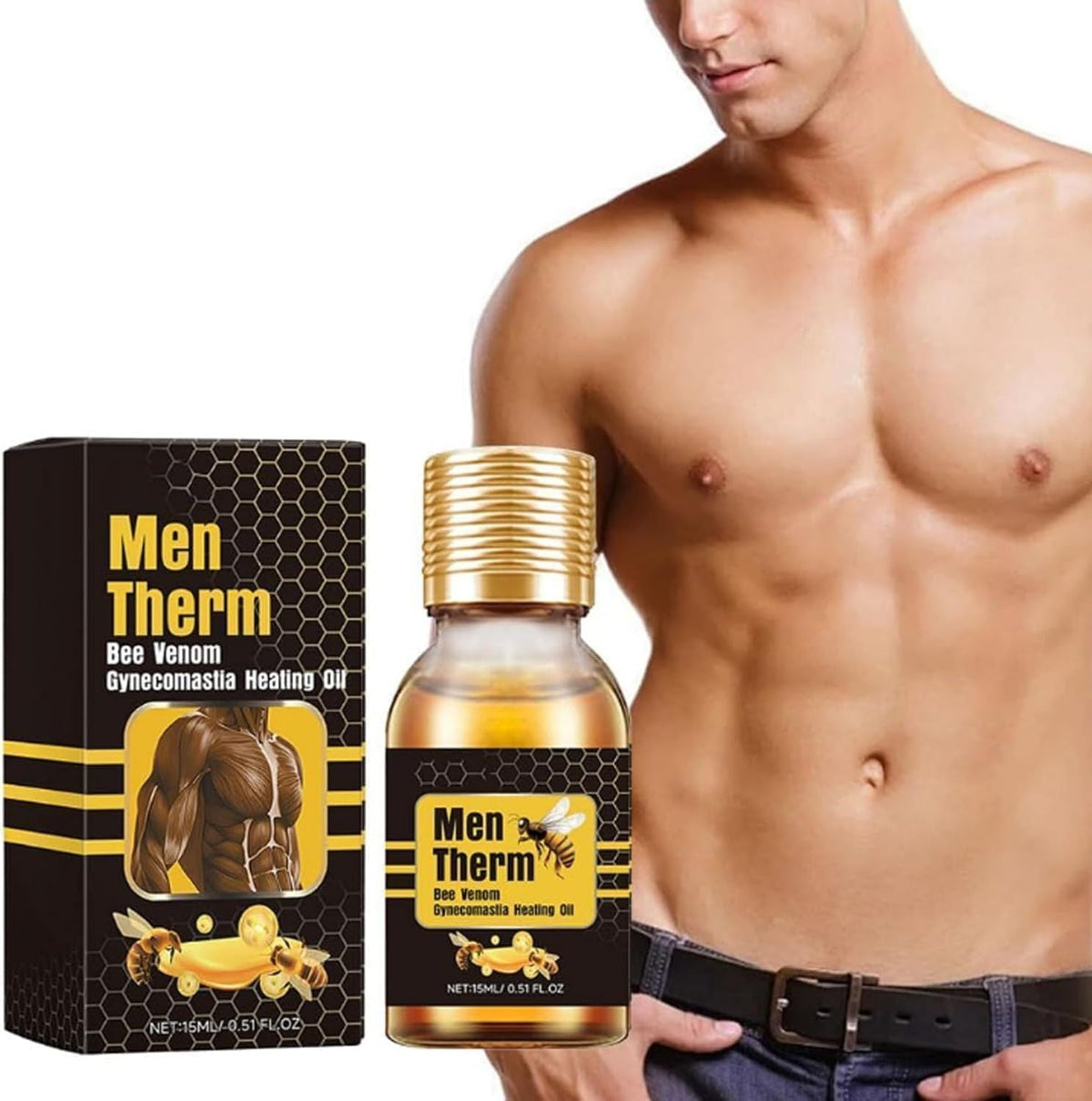 MenTherm Bee Venom Gynecomastia Heating Oil
