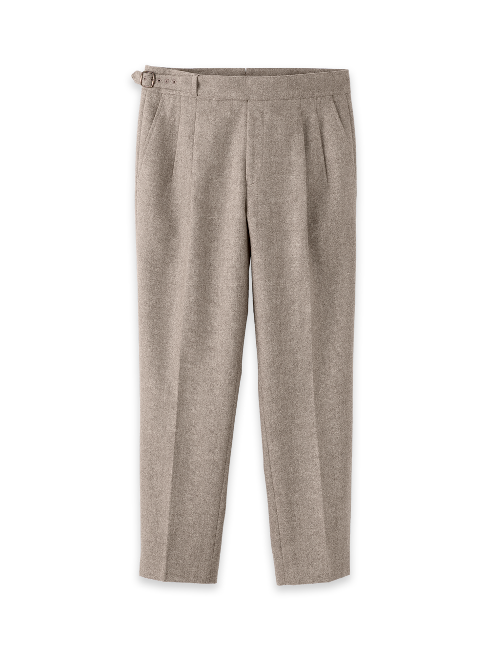 Kingston Luxury Pinstripe Wool Double-Breasted Suit with Peak Lapels