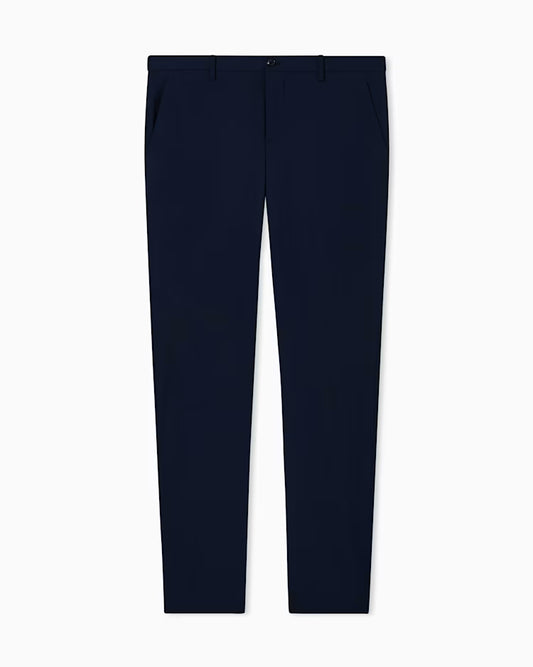 Tailored Virgin Wool Straight-Leg Trousers