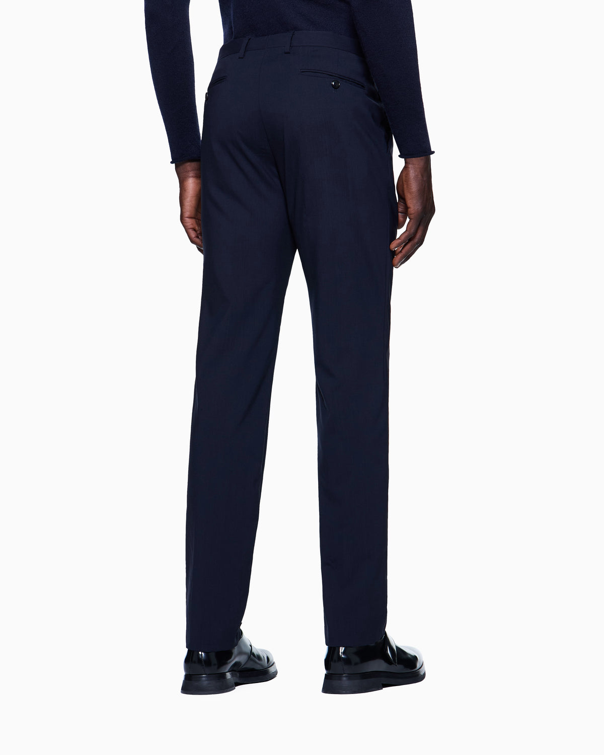 Tailored Virgin Wool Straight-Leg Trousers