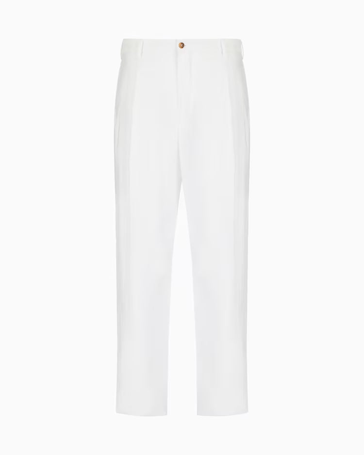Tailored Silk-Blend Twill Trousers
