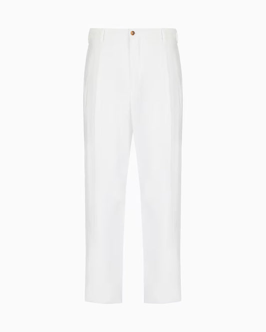 Tailored Silk-Blend Twill Trousers