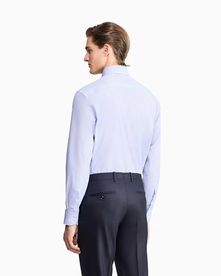 Signature Regular-Fit Cotton Stripe Shirt