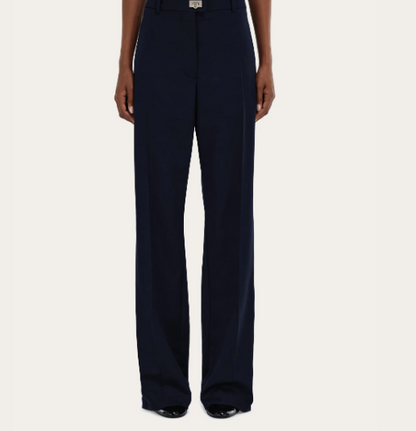 Cable Knit & Cashmere-Blend Tailored Trouser Set