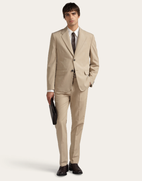Silk & Wool Tailored Blazer and Trousers Set
