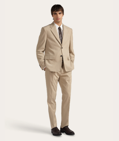 Silk & Wool Tailored Blazer and Trousers Set