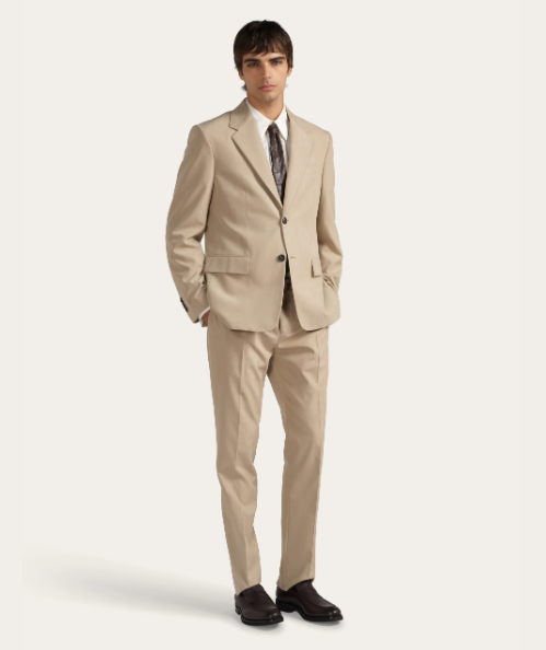 Silk & Wool Tailored Blazer and Trousers Set