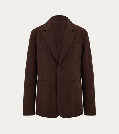 Luxury Chocolate Brown Tailored Suit Set for Men