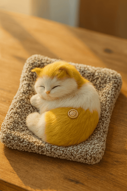Sleeping Cat Plush Toy with Sound - Zambeel